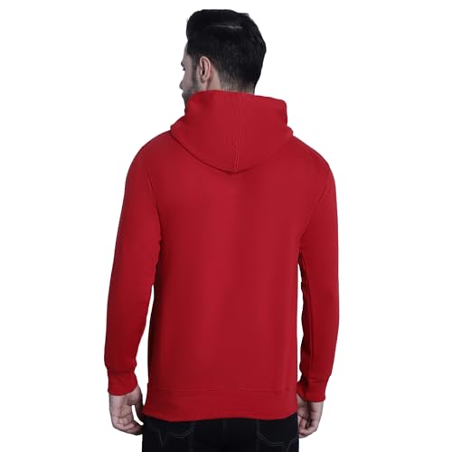 Image of Mack Jonney Solid Hooded Cotton Fleece Sweatshirt for Men (Pack of 2)-MACK50923