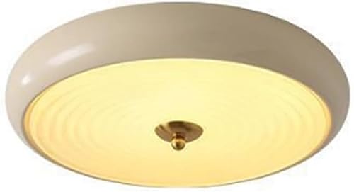 Plafonnier LED blanc rond moderne 35cm pour luminaire de salon chic