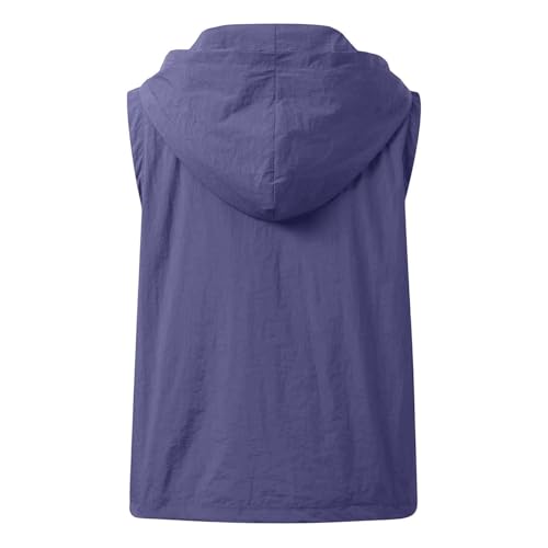 Chaleco con capucha mujer corte suelto y cómodo para evitar el calor 5