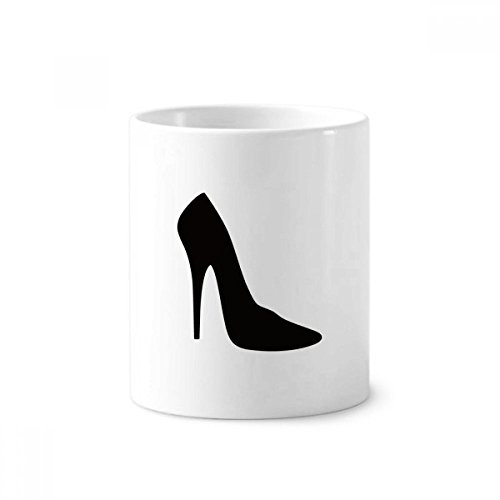Porte-brosses à dents en céramique silhouette de talons hauts tasse blanche 350ml pour bureau