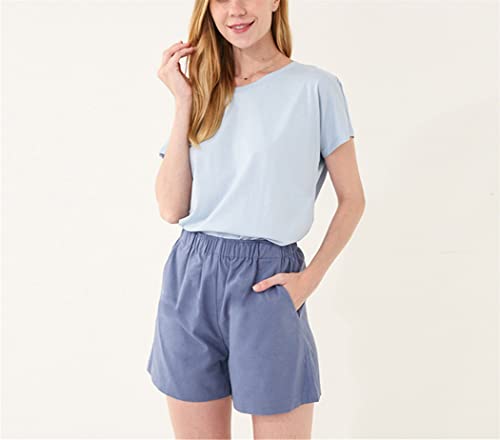 Short de sport femme ample noir anti-transpiration avec poches