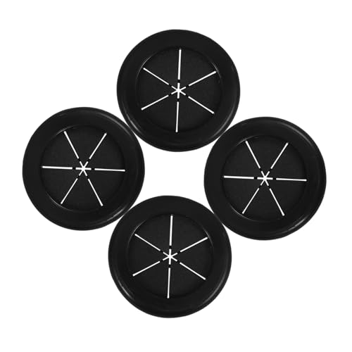 Unomor Fireproof Waterproof Desk Grommets 4pcs Round Rubber Grommet Plug for Wire Protection Cable Management