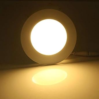 LATAAR LED Concealed Panel Light with Adapter | for Ceiling | POP False Ceiling | for Home Office Kitchen Wall roof Decoration. (Pack of 1, 15 WATT) (Warm White, Round)