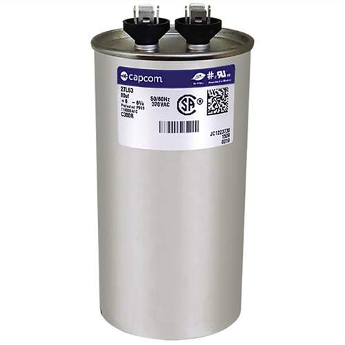 27L63 80 uf MFD 370 Volt VAC - Replacement Round Run