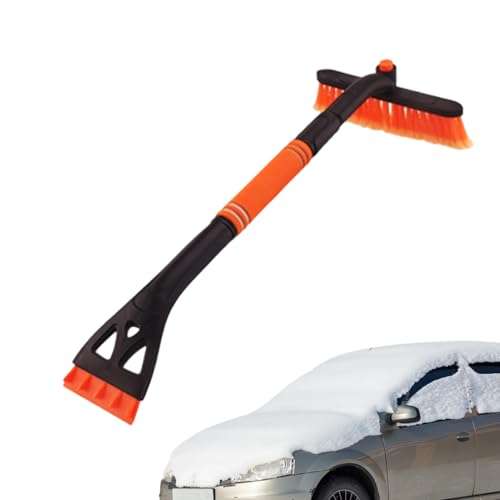 Generisch Cepillo de nieve para coche - Mango ergonómico, pala extensible y extraíble | Batidor extensible y raspador de hielo - Limpieza de invierno del parabrisas y