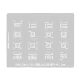 Elnwnnkc BGA Schablone, ultradünnes Edelstahl Netzblech, 10 x 8 cm, Reballing Schablone für Chip Reparatur, Nacharbeit von Speicherplatinen und Einrichtung