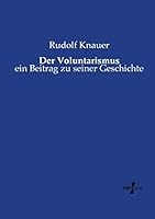 Der Voluntarismus 3737216096 Book Cover