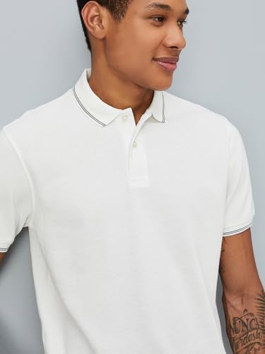 Image of Max Men Regular Fit Solid Polo T-Shirt