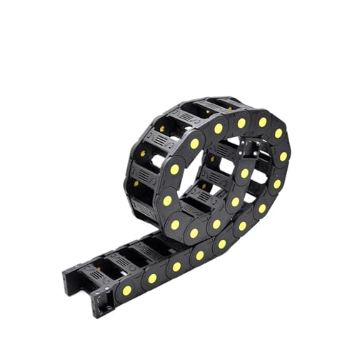 Cadena portacables de 25x60 mm que evita roturas en movimientos mecánicos continuos