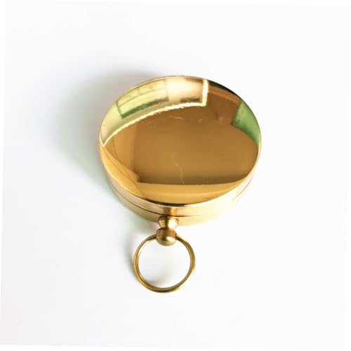 Brújula Vintage Pequeña de Cobre para Camping y Senderismo miniatura 4