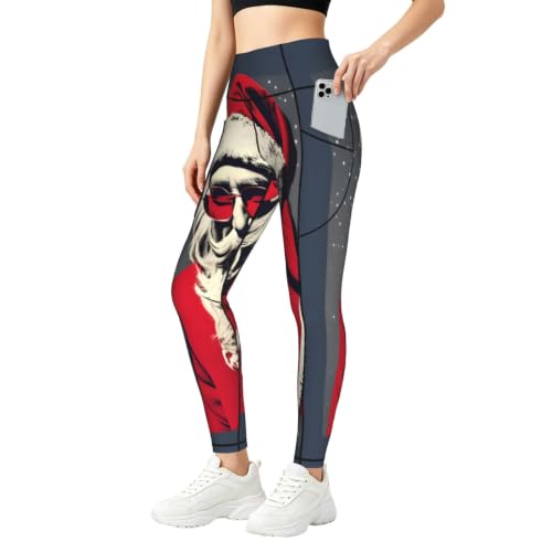 Pantalones de yoga con estampado navideño para tus entrenamientos de invierno