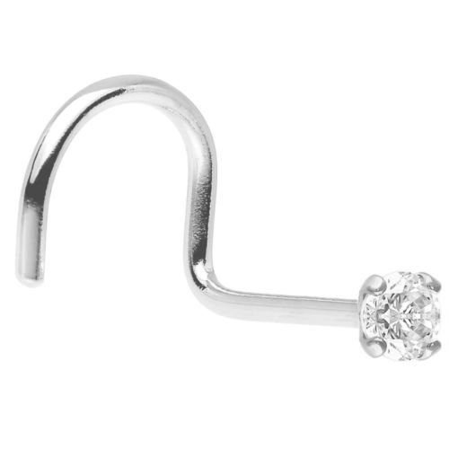 925 sterling silver Square CZ Nose Stud/Nose Pin/Nose Ring for Women and Girls (B079Q4M6J3) Amazon Price History, Amazon Price Tracker