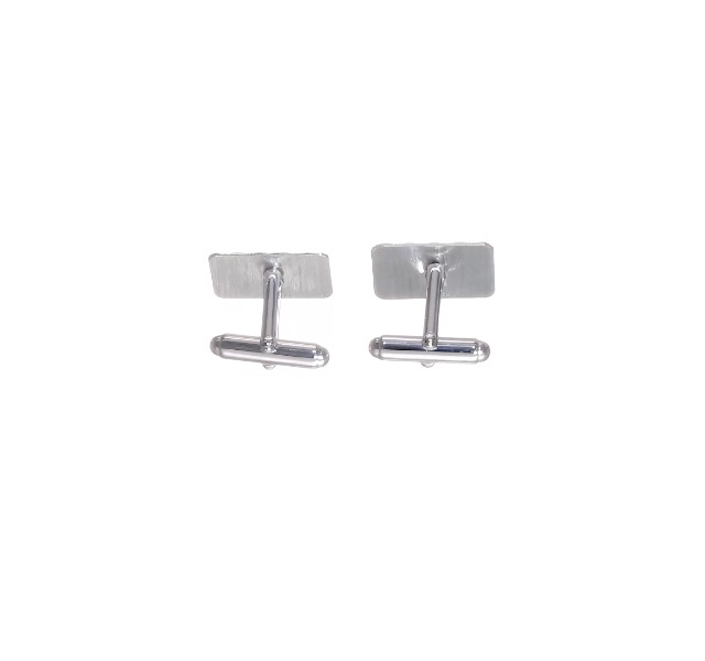 Mancuernillas de Plata 925 Macizas para Hombre 23mmx22mm miniatura 5