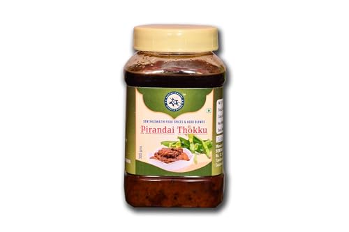 SENTHILSWATHI FOOD PIRANDAI THOKKU- 300 G NOSTALGIC DELIGHT TASTY RICE MIX BONE HEALTH AND KNEE PAIN RELIEF CARE HOME MADE WITH PURE GINGELLY OIL CHETTINADU SPECIAL NO PRESERVATIVES