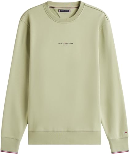 Tommy Hilfiger Herren Sweatshirt Tipped mit Rundhalsausschnitt, Grün (Earth Sage), XXL – Ansicht 5