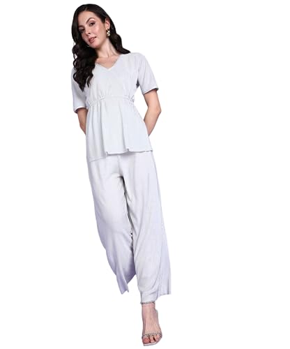 Image of POPWINGS Women Women Co Ord Set, Women Top and Bottom Set