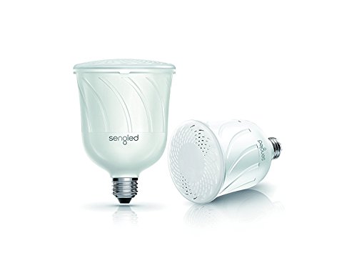 Sengled C01-BR30AUE27MSW Pulse JBL Bluetooth Speaker System, Master and Satellite BR30 LED Bulbs, App Controlled, Connect Up to 8 Bulbs, White, E27