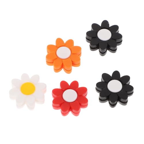 ROMISBABA 5 Piezas Amortiguadores Forma de Pétalo para Raqueta de Tenis de Absorción de Vibraciones y Fácil Instalación Accesorios para Control y Confort Partidos Color