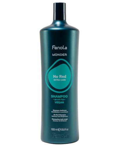 Fanola Wonder No Red Shampoo, Champú Anti Rojo, 1000 ml