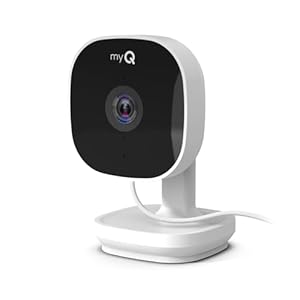 CHAMBERLAIN myQ Smart Indoor Security Camera – 1080p HD Video, Night Vision, Motion Detection, Wi-Fi, Two-Way Audio, Smartphone Control