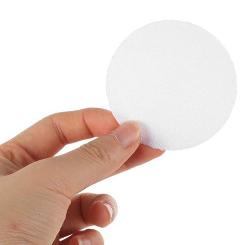 Image of HOMSFOU 2Pcs Lamp Shade Diffusers 2.36In Round Fabric Light Diffuser Covers for Pendant Lights Spotlights Downlights and Chandeliers - Eye Protection and Dust Prevention