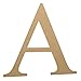 12" Wooden Greek Letter Alpha - Fraternity/Sorority Premium MDF Wood Letters (12 inch, Alpha)