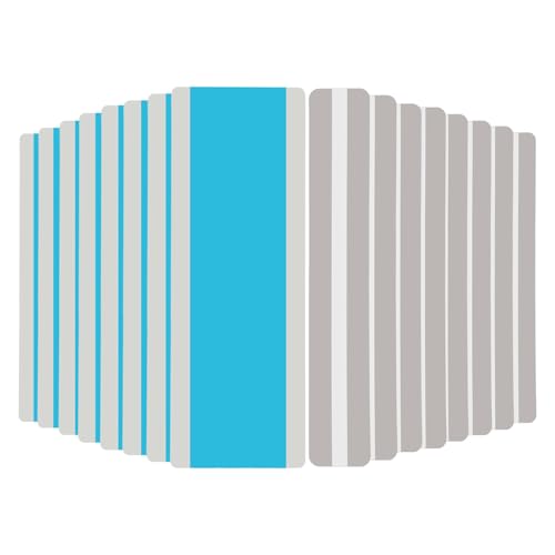 PATIKIL 16 Pcs Herramientas De Lectura Para Dislexia, 2 Tamaños De Regletas Guiadas De Lectura Con Superposición De Color Y Marcadores Resaltadores Para Maestros, Azul