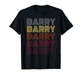 Graphic 365 First Name Barry Retro Pattern Vintage Style T-Shirt