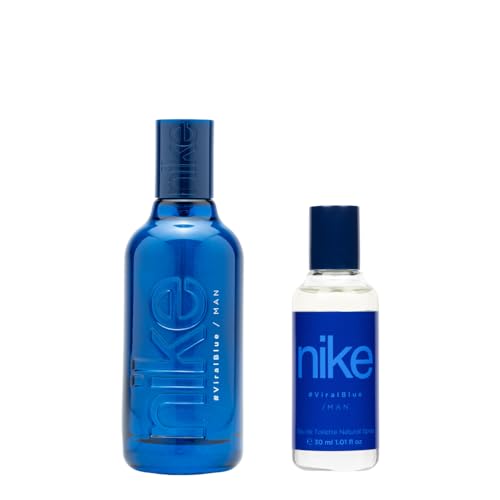 NIKE - Viral Blue 100 + 30 ml, Perfume Hombre, Colonia Nike Viral...