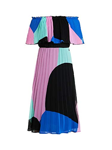 Vestido de verano Corina de Pepe Jeans falda plisada – escote elástico con volante