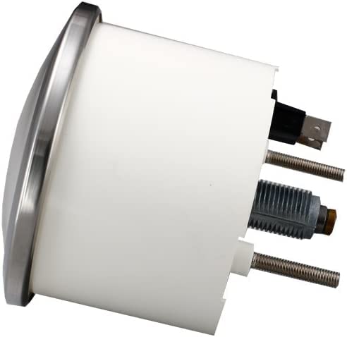 Miniatura 2 de MOTOR METER RACING Classic Series Instruments Velocímetro mecánico 3.346 in 3-38" Odómetro analógico MPH esfera blanca aguja negra