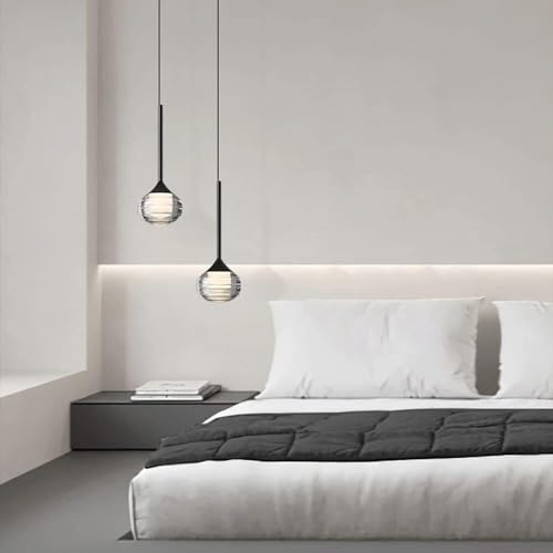 Luces colgantes simples nórdicas de 12W con diseño mini esférico para techos 6