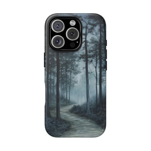 Coque rigide iPhone 16 Pro bleu mat pour vos randonnées nature