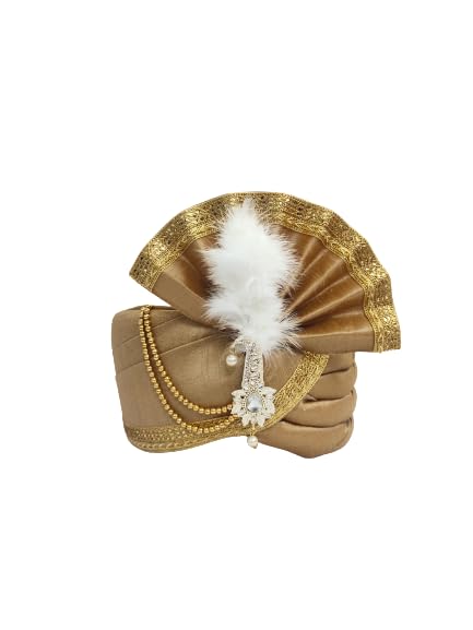 Premium Wedding Collection Flowar Safa (Pheta/Pagdi/Turban) for Wedding and Traditional Function Use It [Free - Size Velcro Adjustable System]-image-33