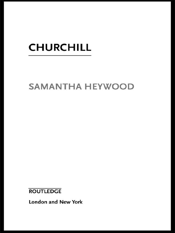 Churchill (Questions and Analysis in History)