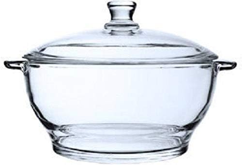Diablos Borosilicate Glass Serving Bowl Set with Glass Lid 1 Liter Microwave Oven Safe | Heat and Cold Proof Rice Bowl for Cooking, Serving, Storing, and Reheating | 100% Tempered Glass ((Pack of 1))-image-23