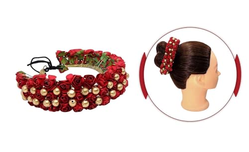 Image of Majik Bun Decoration Hair Gajra For Women And Girls Wedding, Party Hair Decoration Hair Accessories (M11)