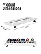 Augioth Tiny size Aluminum Guitar Pedalboard white