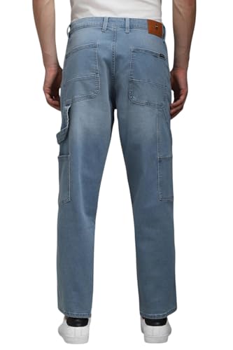Image of Louis Philippe Men's Loose Mid Rise Jeans