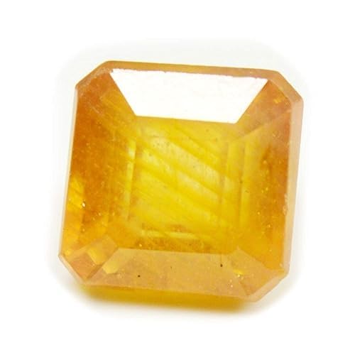 Saphir jaune de Ceylan 5.82 carats Super Deluxe naturel non traité de collection