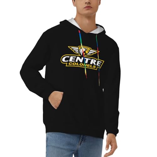 Centre College Hoodie Men'S Hooded Casual Sweatshirt Drawstring Pullover With Pocket