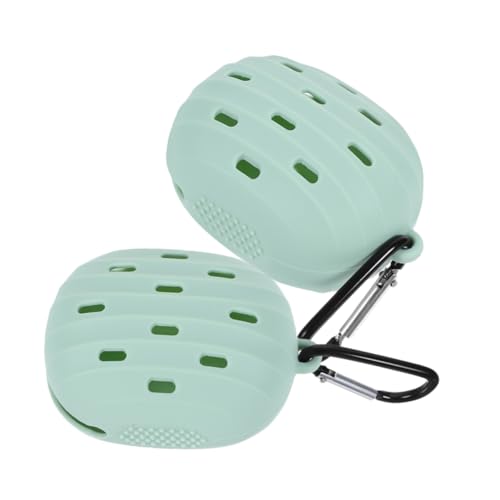 Healeved 2個シリコン製メイクスポンジ収納ケース 旅行用パウダーパフホルダー 持ち運び便利 コンパクト 収納ボックス