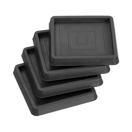 uxcell Chair Leg Floor Protectors, 4Pcs 2.5", Rubber Square Non-Slip Furniture Pads