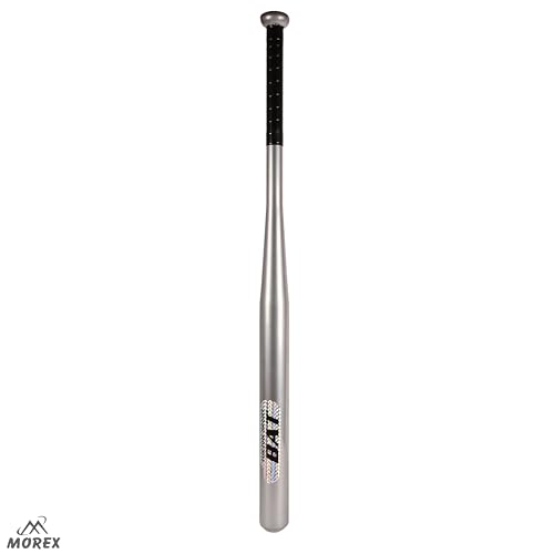 Image of Morex Baseball Bat | 34 Inch | Heavy Duty Aluminium with Steel Iron Core Baseball Bat for Self Defence and Baseball Game | Anti-Slip Grip, Best for Training and Matches(Heavy Weight - 1000g)
