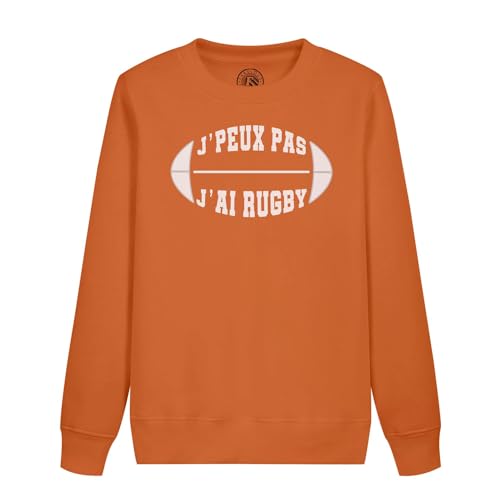 Sweatshirt enfant j'peux pas j'ai rugby un pull chaud et robuste pour éviter les coups de froid
