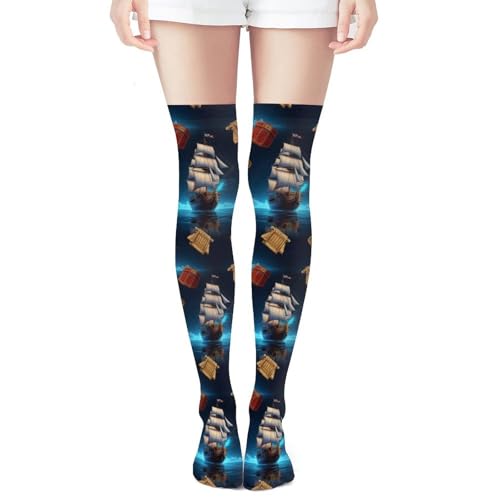 Girls Cute Knee High Stockings Warm Over Calf For School Uniform Skirt