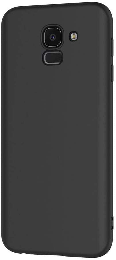 Image of FitSmart Shockproof Flexible Back Cover for Samsung Galaxy J6 / J600F /DS / J600G /DS - Black