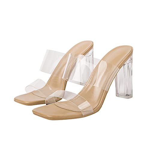 [cnstone] �N���A�~���[�� ���f�B�[�X �N���A�T���_�� ���q�[�� 9cm 6cm �N���A�q�[�� �L���o�T���_�� ���� �r�[�` �T���_�� �X�g���b�v �����₷�� ���r ������� ���킢�� �J�W���A���C �ėp ���i���� (6cm�q�[��, measure