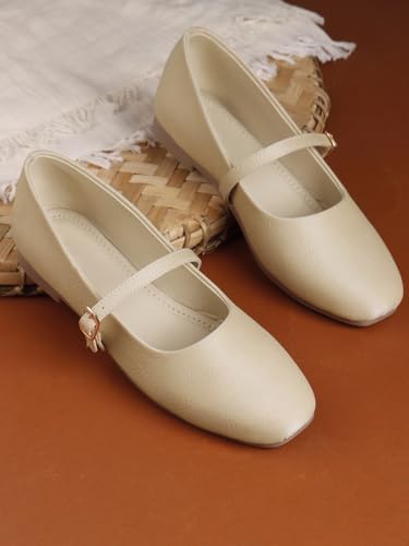 Image of TRYME Trendy Comfortable Mary Jane Ballet Bellies Shoes for Women and Girls