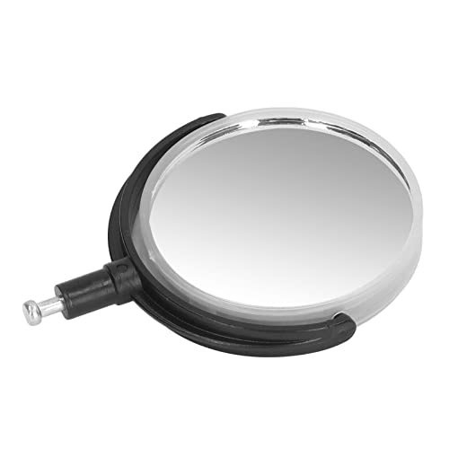 Image of Microscope Metal Bracket, 360 Degree Rotation Microscope Reflecting Mirror Light Microscope Flat Concave Reflector Portable Field of View Expands for Experiments (Plastic Bracket)